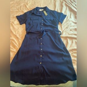 Chicos soft utility midid dress